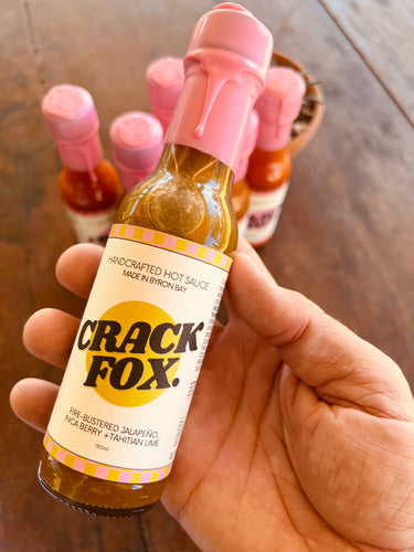 Hot Sauce - Crack Fox Fire-Blistered Jalapeno, Inca Berry + Tahitian Lime, 150ml