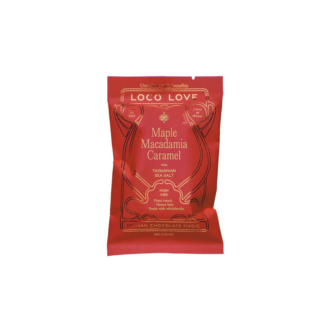 Chocolate - Loco Love, Macadamia Maple 30g Packaged