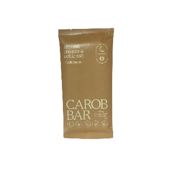 Carob Bar - Maple Moon, Almond Chunks & Rock Salt, 90g