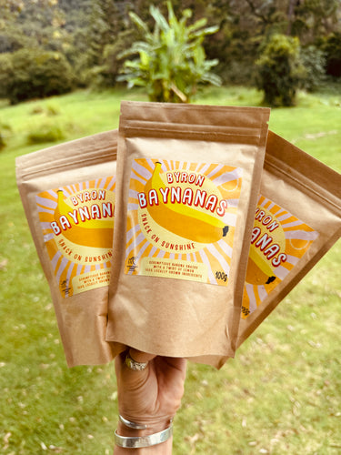 Banana, dried snack - Byron Baynana, Organic, 100g