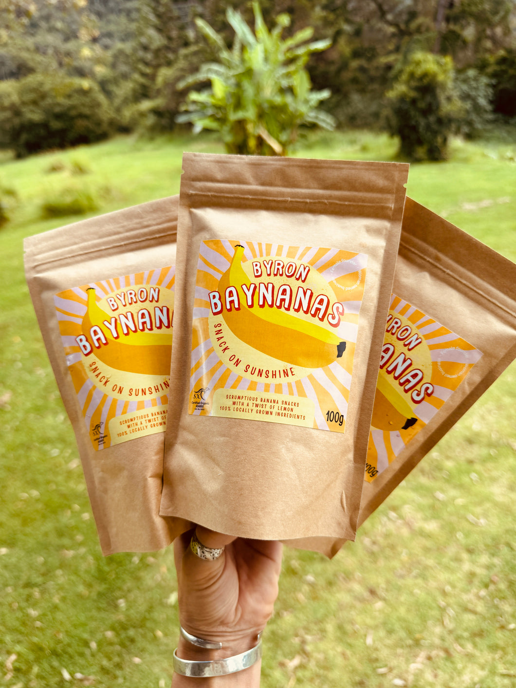 Banana, dried snack - Byron Baynana, Organic, 100g