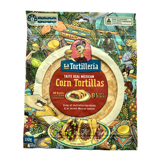 Corn Tortilla - La Tortilleria 14.5cm, 10pcs (330g)