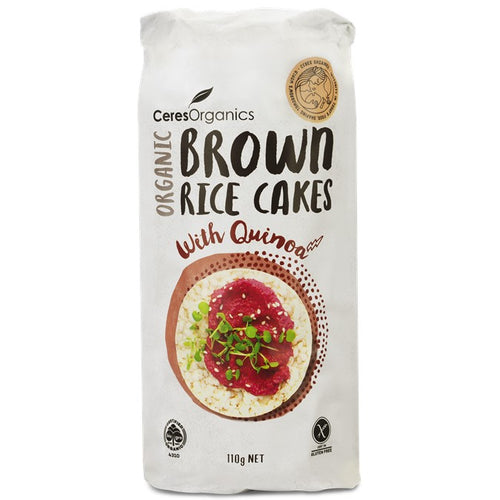 Rice Cakes - Brown Rice with Quinoa, Ceres Organic, 110g