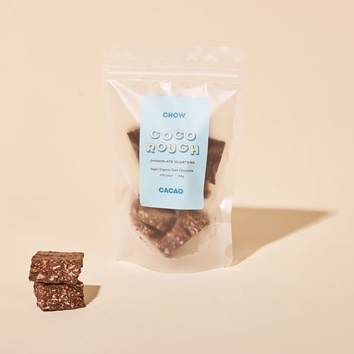 Coco Rough - Vegan Organic Dark Chocolate, Chow Cacao, 150g
