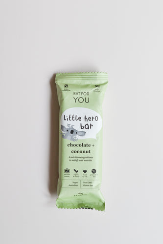 Little Hero Bar - Eat for You, Chocolate & Coconut Raw Bar, 60g