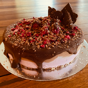 Cake - Deluxe Lemon Strawberry, Raw Vegan Gluten-Free Organic