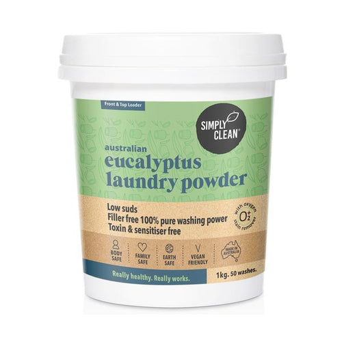 Laundry Powder - Simply Clean, Eucalyptus with Oxygen Stain Remover