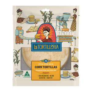 Corn Tortilla - La Tortilleria 16cm, 8pcs (220g)