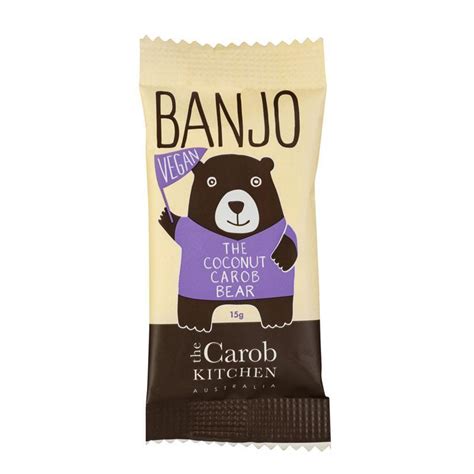 Carob - Banjo the Carob Bear, Vegan Coconut, 15g
